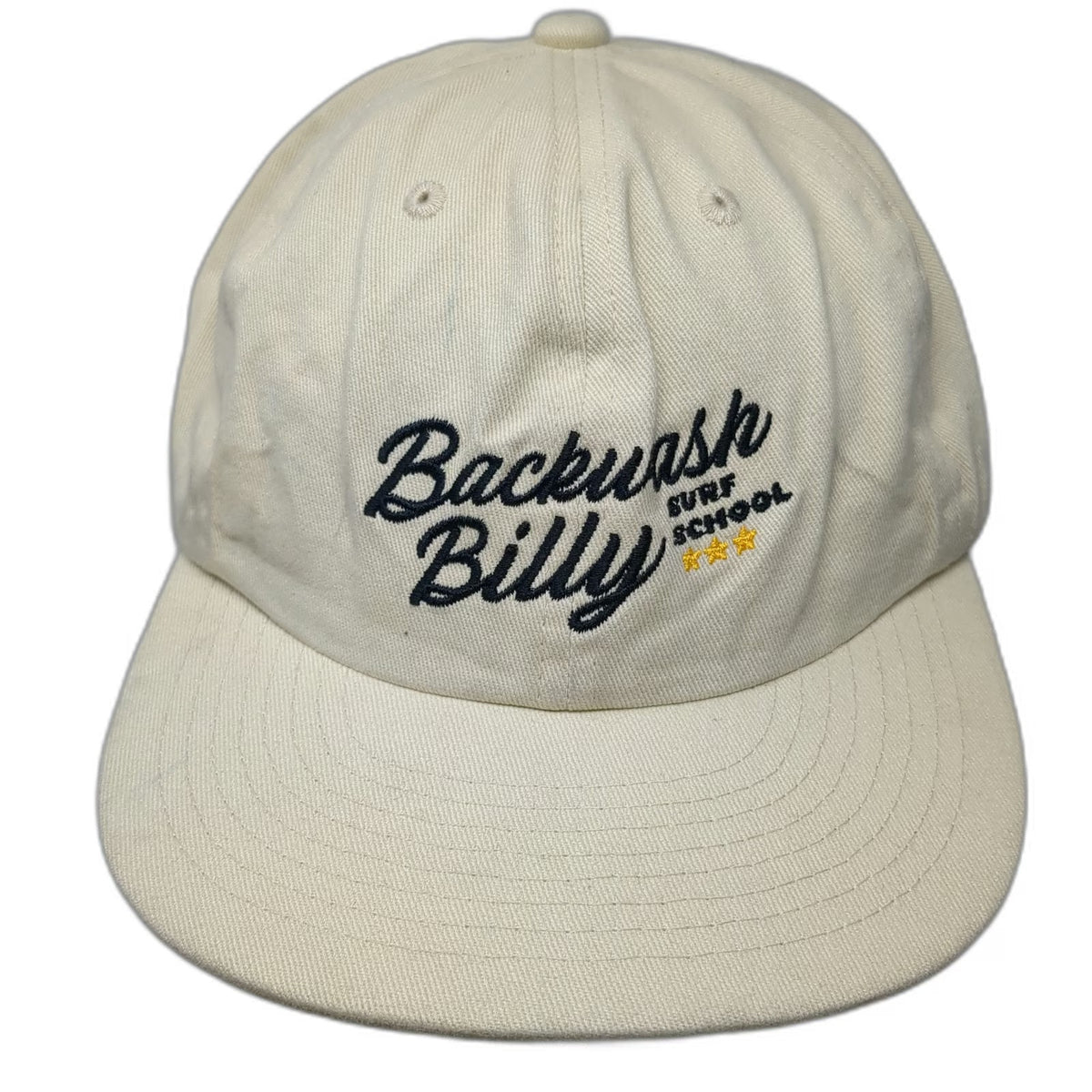 Weld Mfg Baseball Cap Beige One Size Backwash Billy Surf School Hat Slideback