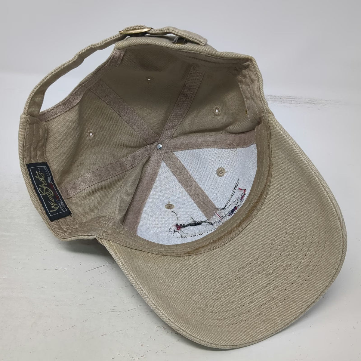 HeadShot Sikorsky S-76 Helicopter Beige One Size Baseball Cap Slideback Pin Hat