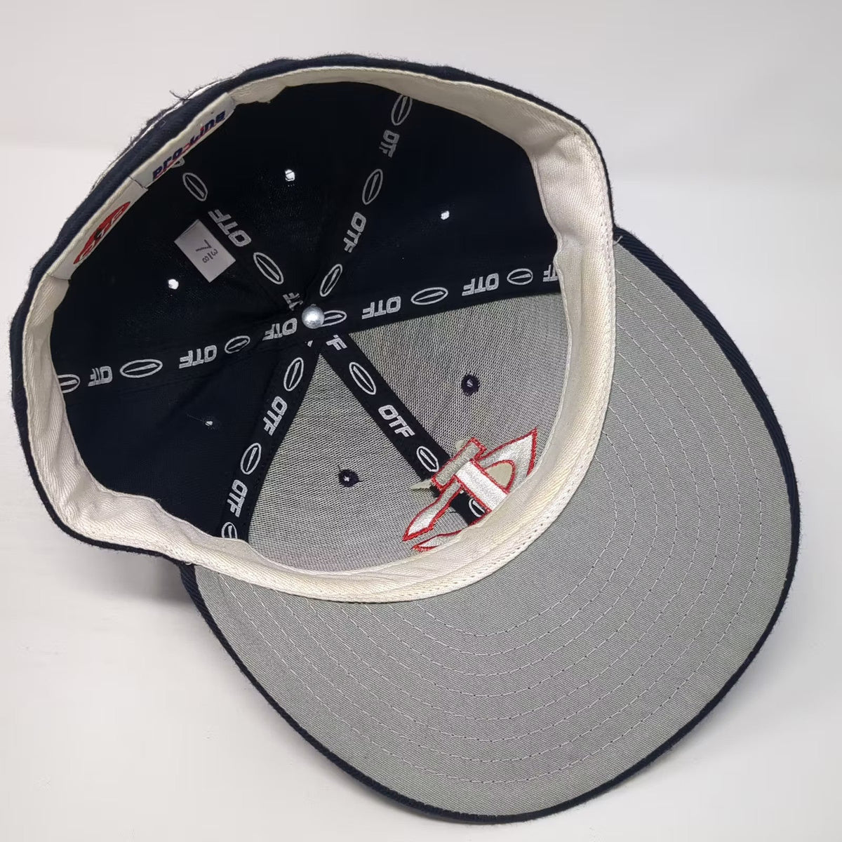 Pro-Line CL Baseball Cap Blue White 7 3/8 Fitted Hat TPX OTF Embroidered Logo