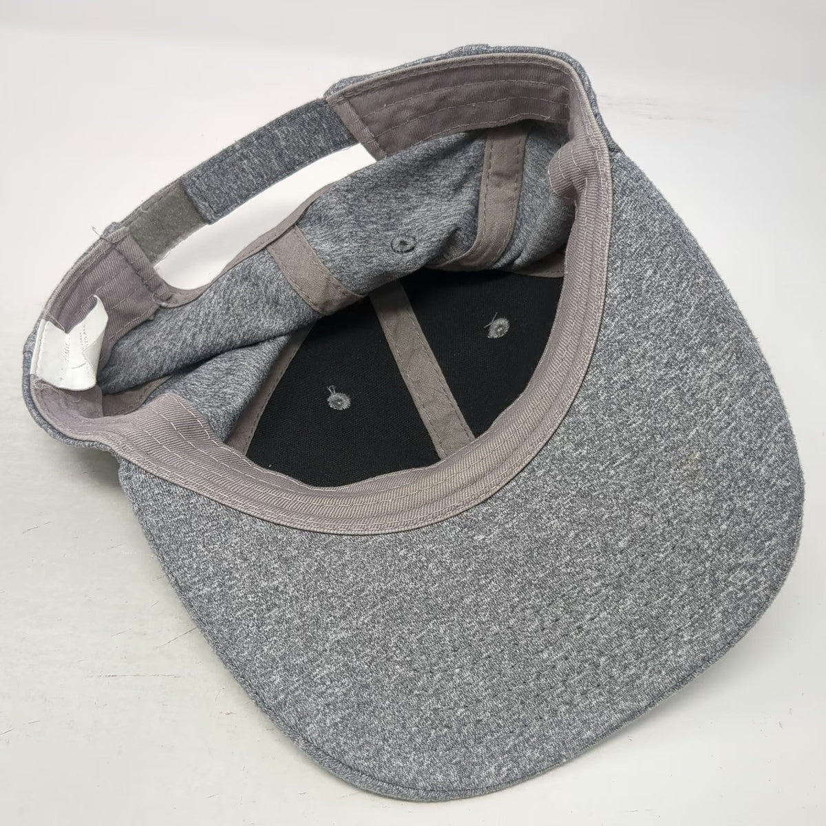 Baseball Cap Gray One Size Blank Jersey Sport Strapback Stretch Performance Hat