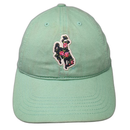 Legacy Baseball Cap Green One Size Jackson Hole Floral Bronco Buckle Back Hat