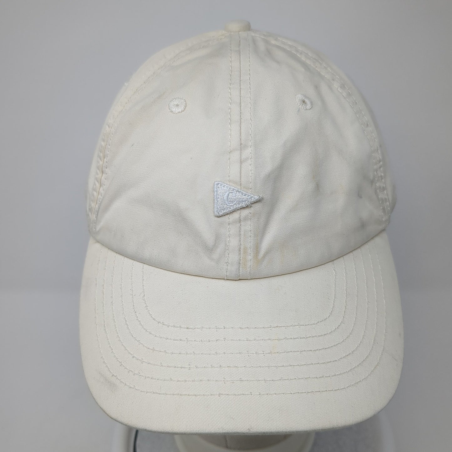 Camille Hind Golf Baseball Cap Beige One Size Adjustable Embroidered 6 Panel