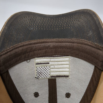 Colorado USA Flag Strapback Hat Brown One Size Embroidered Jacobson