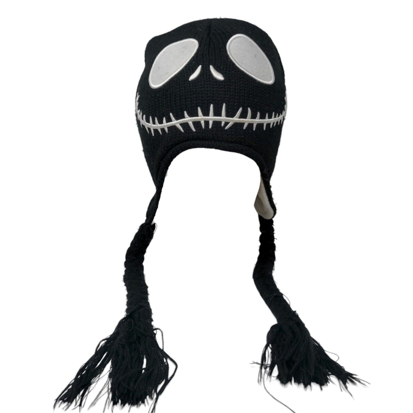 Nightmare Before Christmas Laplander Knit Beanie Hat Multi One Size Reversible