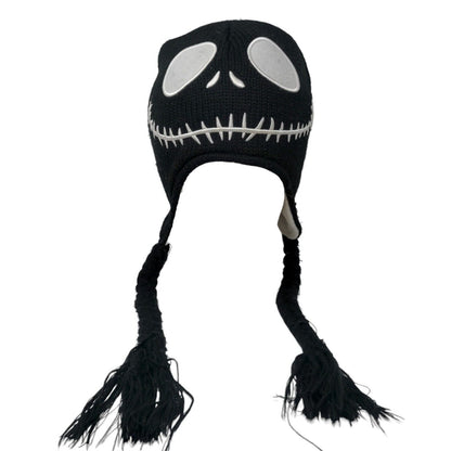Nightmare Before Christmas Laplander Knit Beanie Hat Multi One Size Reversible