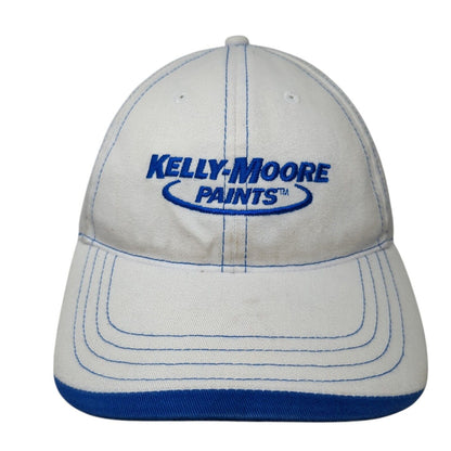 Kelly-Moore Paints Slideback Hat White One Size Adjustable Embroidered