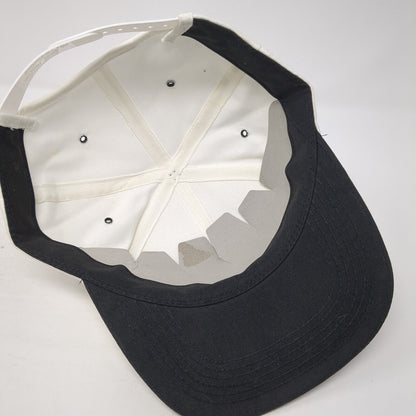 Mercury Snapback Hat White One Size Adjustable Embroidered Vented Holes 6 Panel