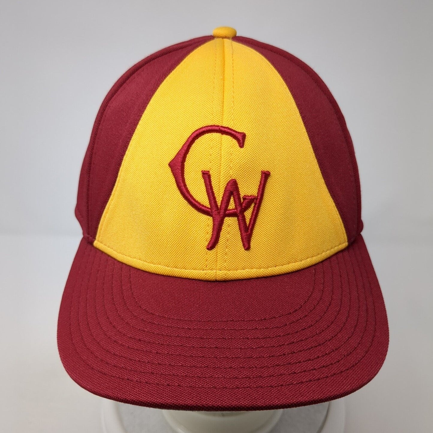 CW Fitted Hat Red Large A-Flex Embroidered 6 Panel Gametek The Game Pro