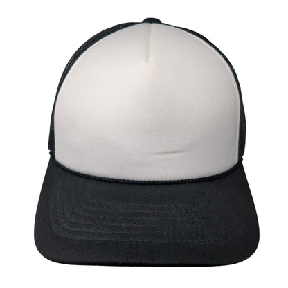 Richardson Snapback Rope Trucker Hat Black One Size Colorblock Blank