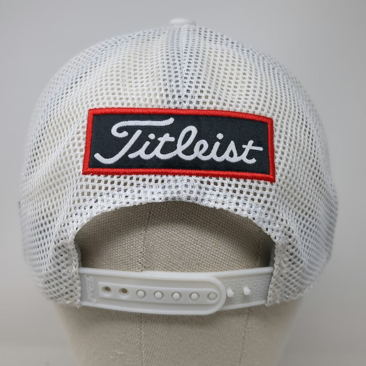 Titleist Trucker Hat White One Size Mesh Snapback Pro V1 FJ Logo Golf Headwear