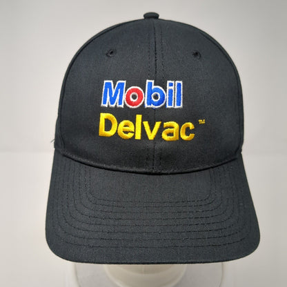 Mobil Delvac Snapback Hat Black One Size Adjustable Embroidered HG