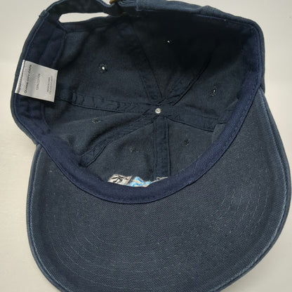 Quake City Caps Knott's California Palm Tree Wave Blue Baseball Cap One Size Hat
