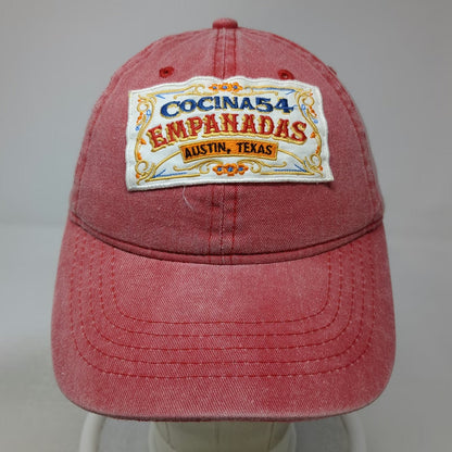 Baseball Cap Red One Size Cocina 54 Empanadas Austin Texas Patch Strapback Hat