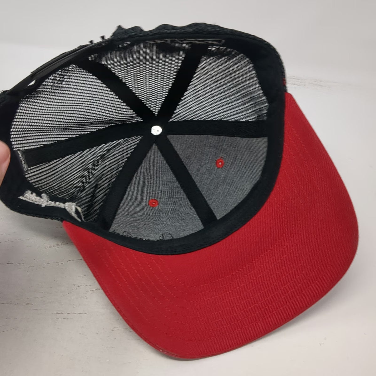 Richardson Trucker Hat Red One Size Spencer Fluid Power Danfoss Snapback Mesh