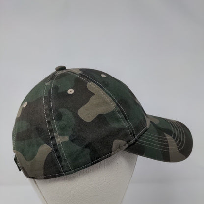 Unbranded Strapback Hat Camouflage OSFM Adjustable Vented Holes 6 Panel Blank
