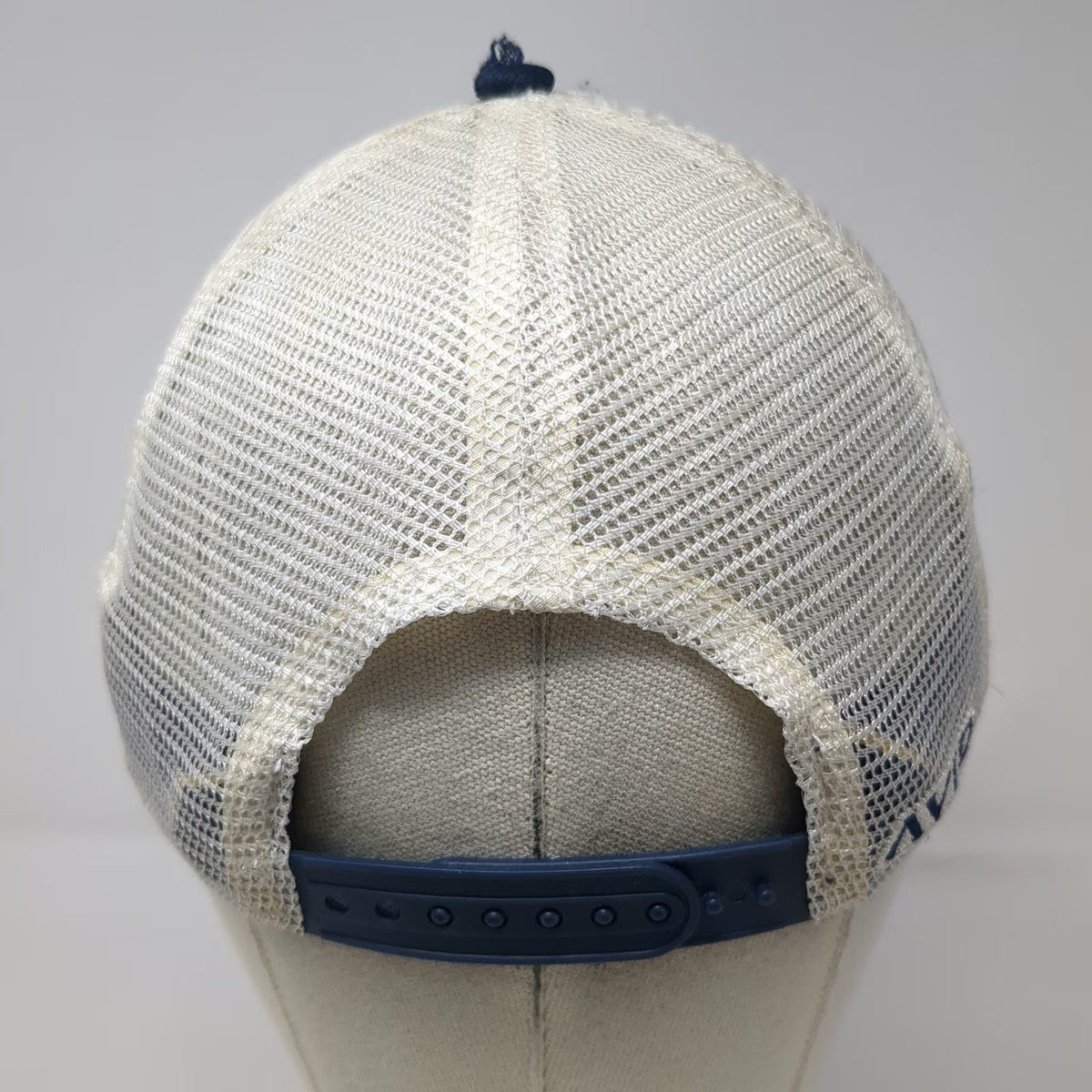 AVID Trucker Hat Blue One Size Fishing Hook Patch Mesh Snapback Fishing Sport