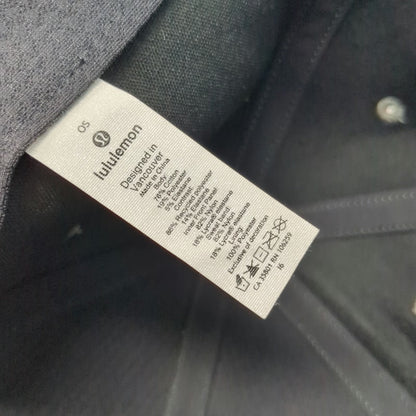 lululemon Baseball Cap Gray One Size Slideback Stretch Cotton Blend Logo Hat