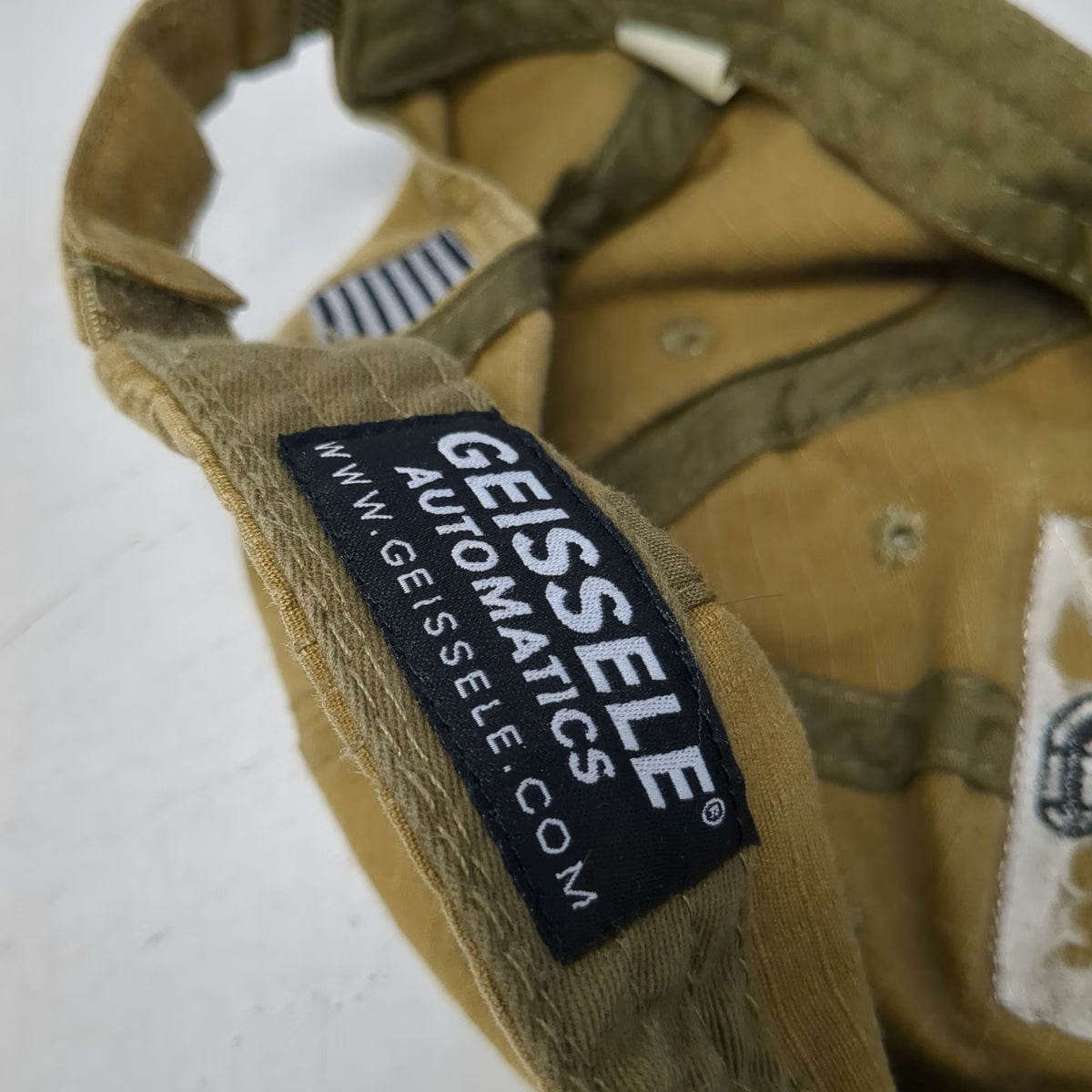 Geissele Baseball Cap Brown One Size Strapback American Flag Tactical Patch Hat