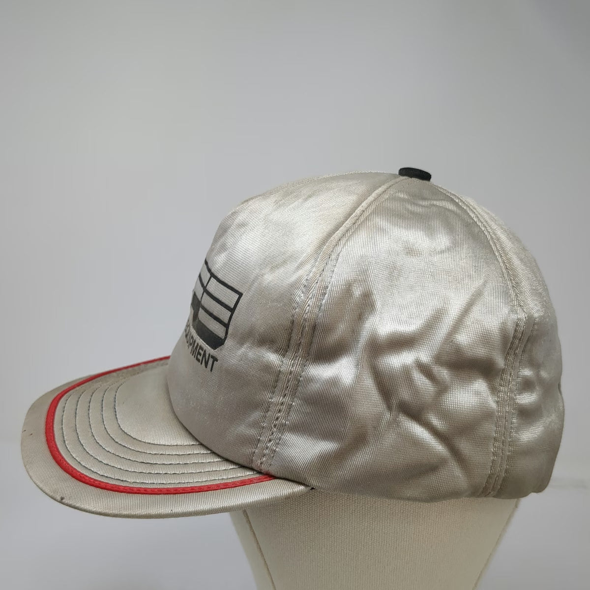 Adver-Togs 5 Panel Gray One Size White Farm Equipment Snapback Rope Hat