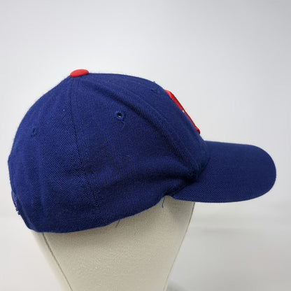 Texas Rangers MLB Puma Logo Athletic Snapback Blue One Size Hat Gray Underbrim