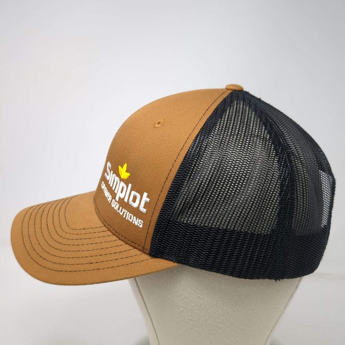 Richardson Trucker Hat Brown One Size Simplot Grower Solutions Mesh Snapback