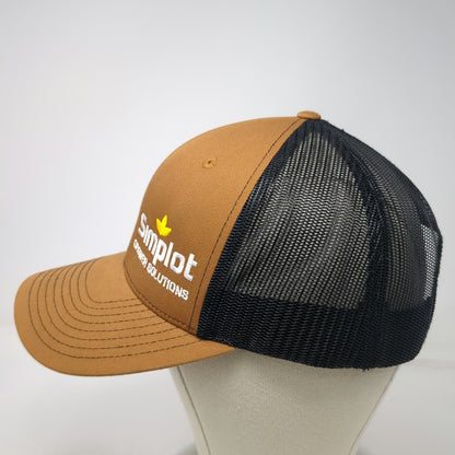 Richardson Trucker Hat Brown One Size Simplot Grower Solutions Mesh Snapback