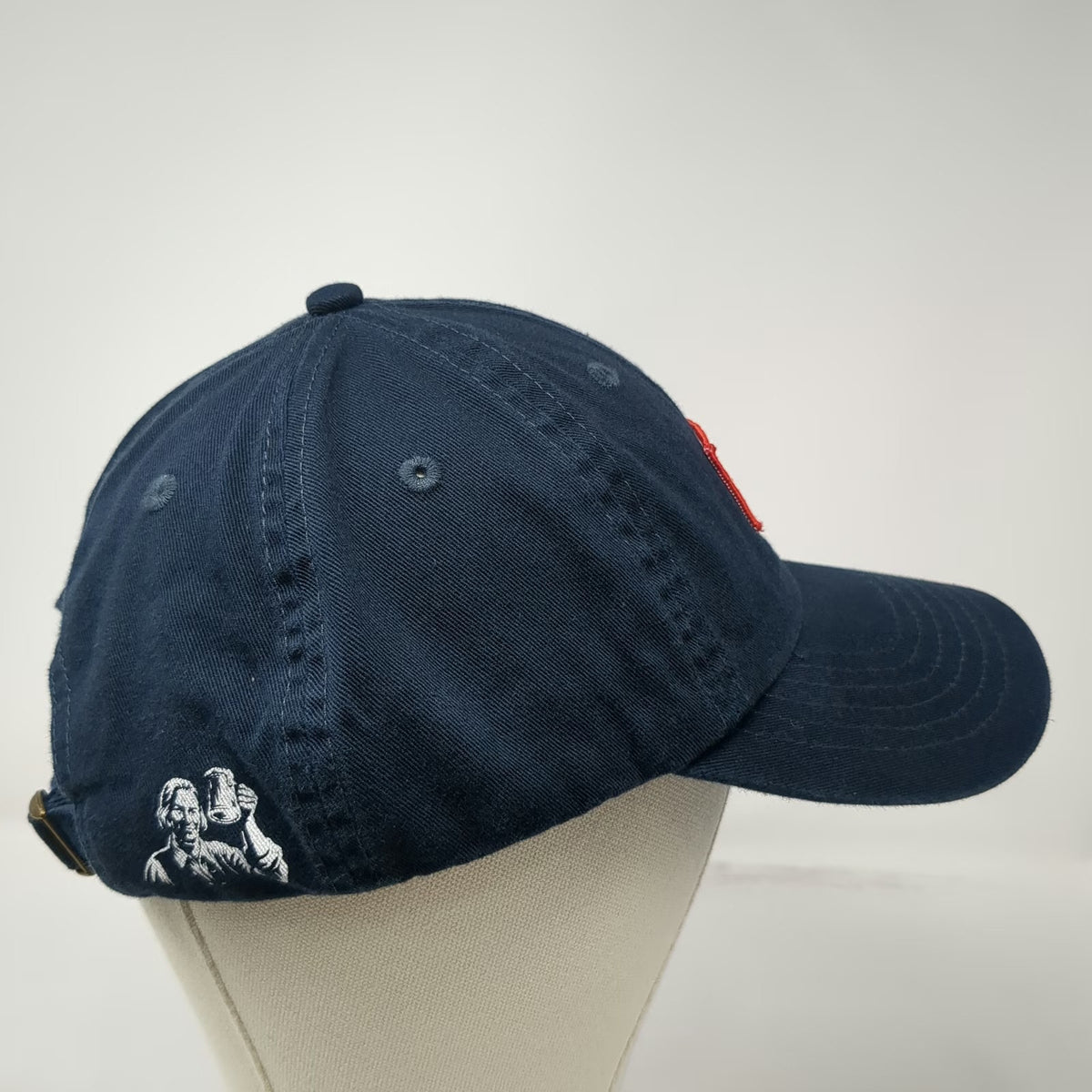 Samuel Adams Beer Logo Blue Baseball Cap One Size Slideback Hat Cotton