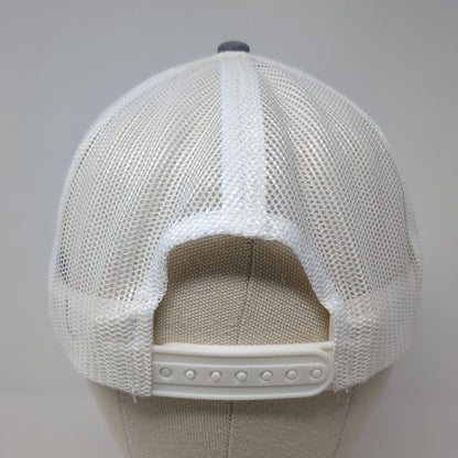 McIntyre Pastures Patch Snapback Trucker Hat Gray One Size Mesh Back