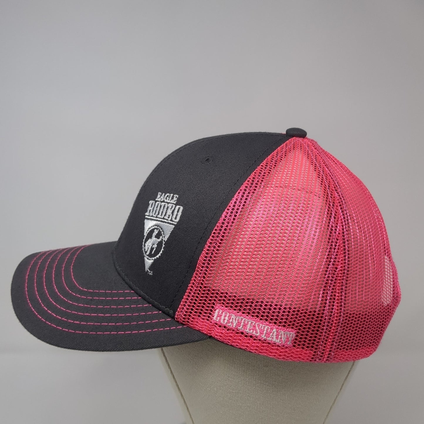 Eagle Rodeo Snapback Mesh Back Trucker Hat Multi One Size Colorblock