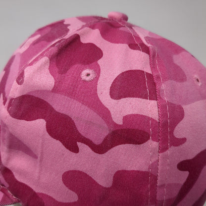 Kun Gu Slideback Hat Pink Camouflage OSFA Adjustable Blank Vent Holes