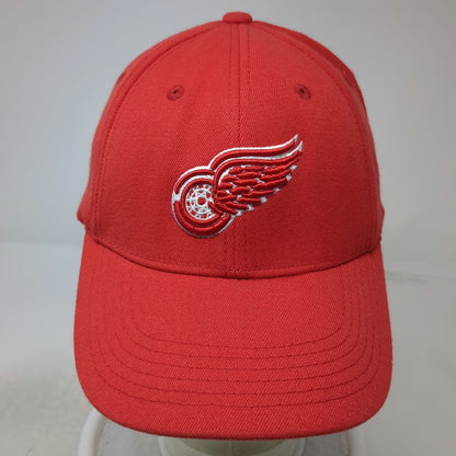 Detroit Red Wings NHL Old Time Hockey Red One Size Hat Stretch Fit Embroidered