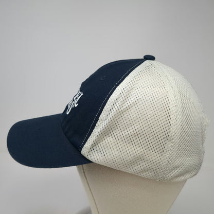 Samuel Adams Baseball Cap Blue One Size Mesh Back Beer Logo Strapback Hat Boston