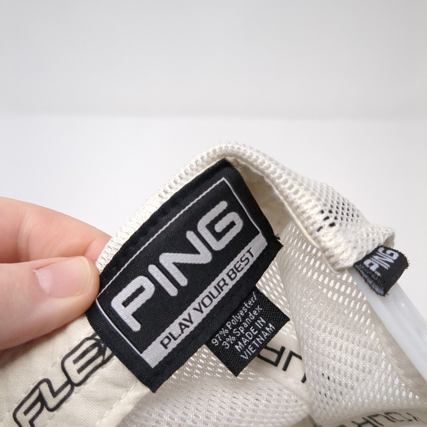 Ping Patch Snapback Mesh Back Trucker Hat White One Size Sensorcool