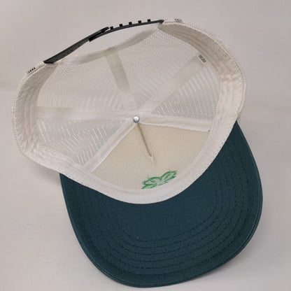 Clover Snapback Mesh Back Trucker Hat Multi One Size Colorblock