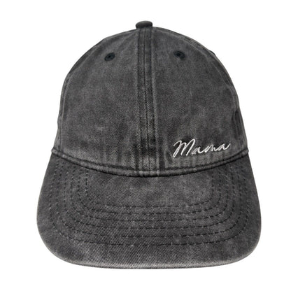 Mama Slideback Hat Gray One Size Adjustable Embroidered Solid Lichfamy