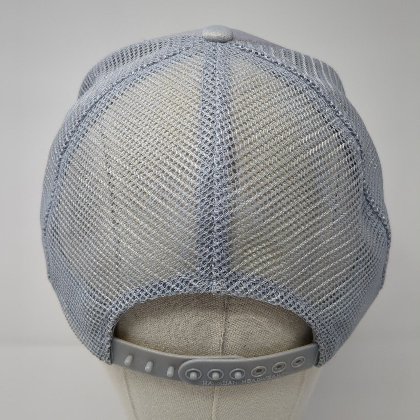 Hawaii Hang Loose Snapback Trucker Hat Gray One Size Adjustable Mesh Back Rope