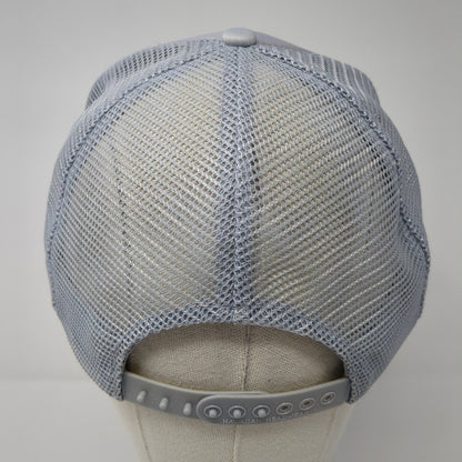 Hawaii Hang Loose Snapback Trucker Hat Gray One Size Adjustable Mesh Back Rope