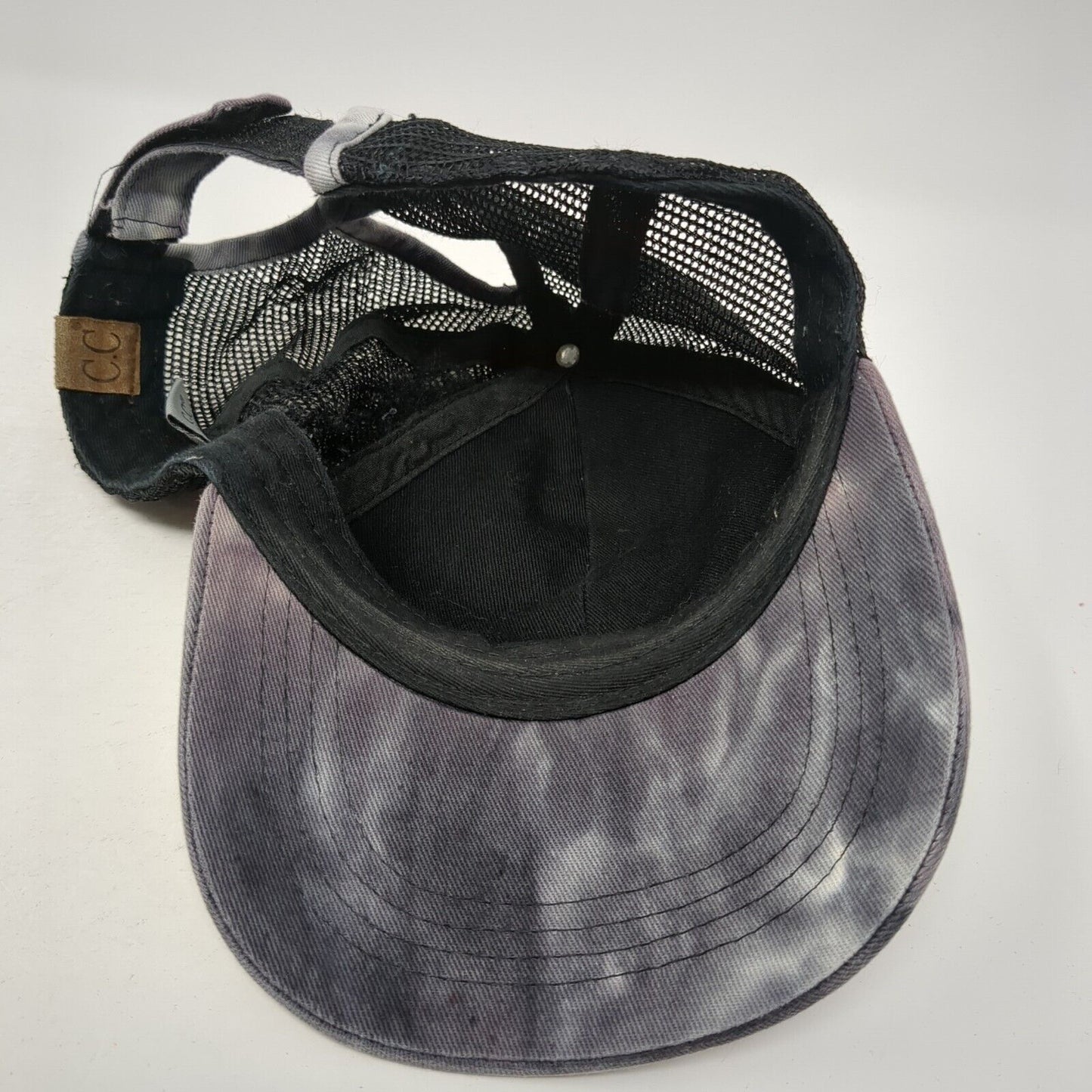 C.C Exclusives Strapback Trucker Hat Multi One Size Ponytail Mesh Back