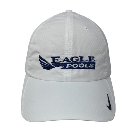 Eagle Pools Strapback Hat White One Size Adjustable Embroidered Nike Heritage86