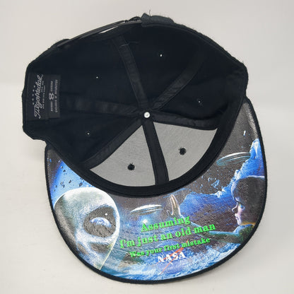 Alien Snapback Hat Black One Size Adjustable Embroidered Tilgomedal
