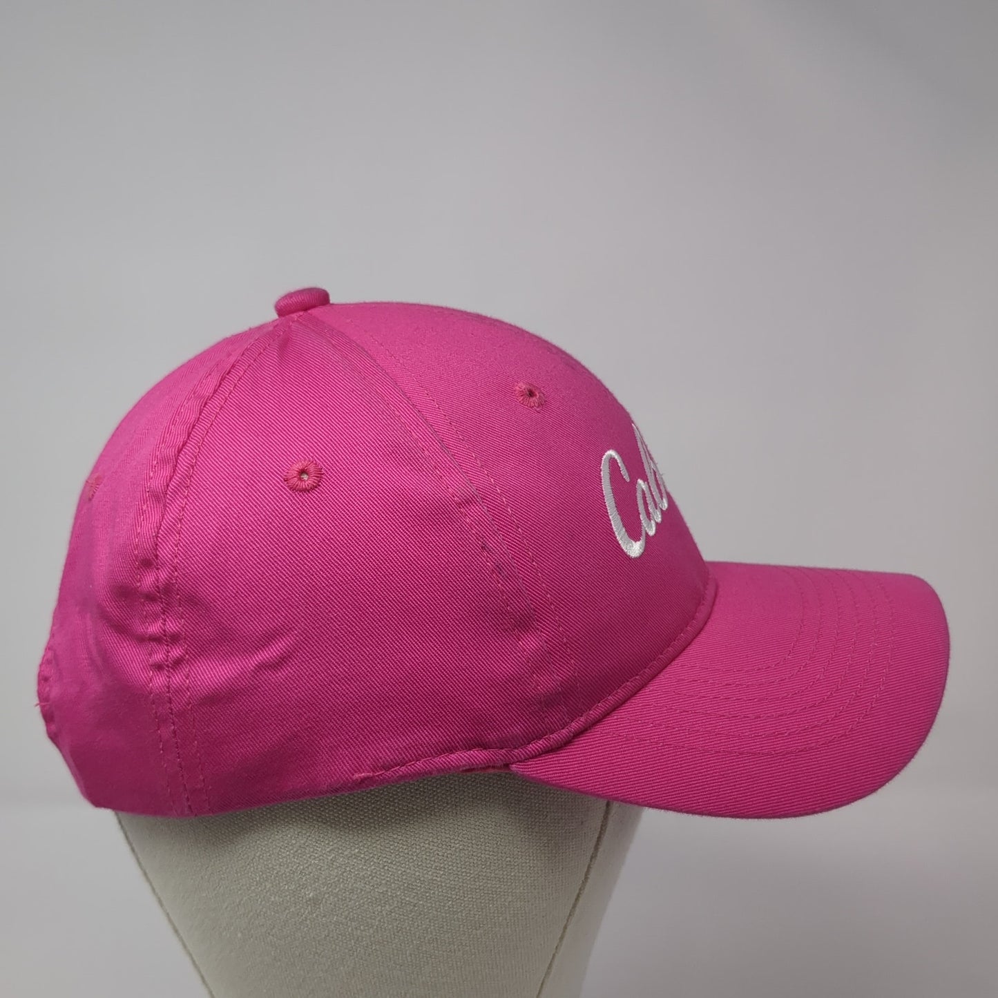 Cabela's Snapback Hat Pink One Size Embroidered Adjustable Bass Pro Shops