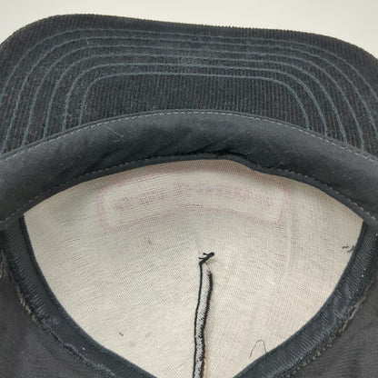 Stylemaster 5 Panel Black Hat One Size Corduroy Snapback Made in USA Carboline