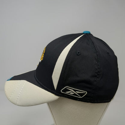 Jacksonville Jaguars NFL Reebok Cap Black One Size Stretch Fit Sideline Hat Logo