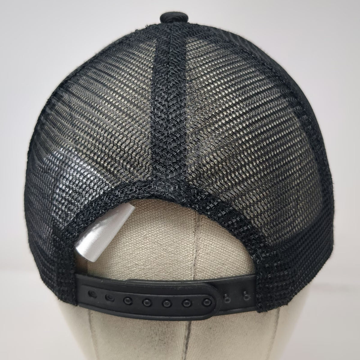 Cricut Trucker Hat Black One Size Snapback Mesh Back Addie Graphic Two Tone Logo
