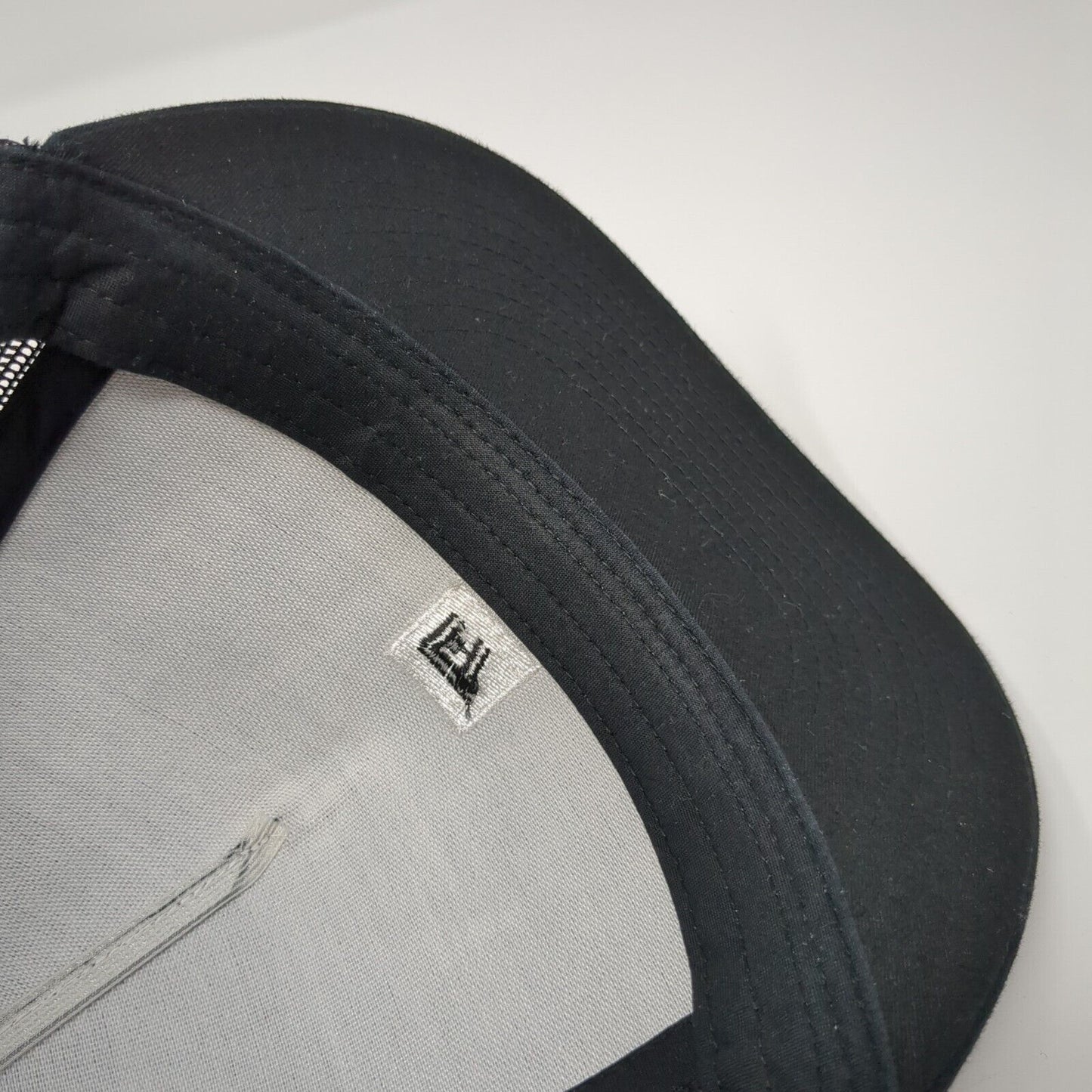 Full Tilt Boots Snapback Mesh Back Trucker Hat Black One Size Yupoong