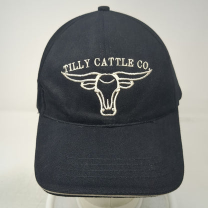 HeadShot Baseball Cap Black One Size Tilly Cattle Co Longhorn Hat Slideback