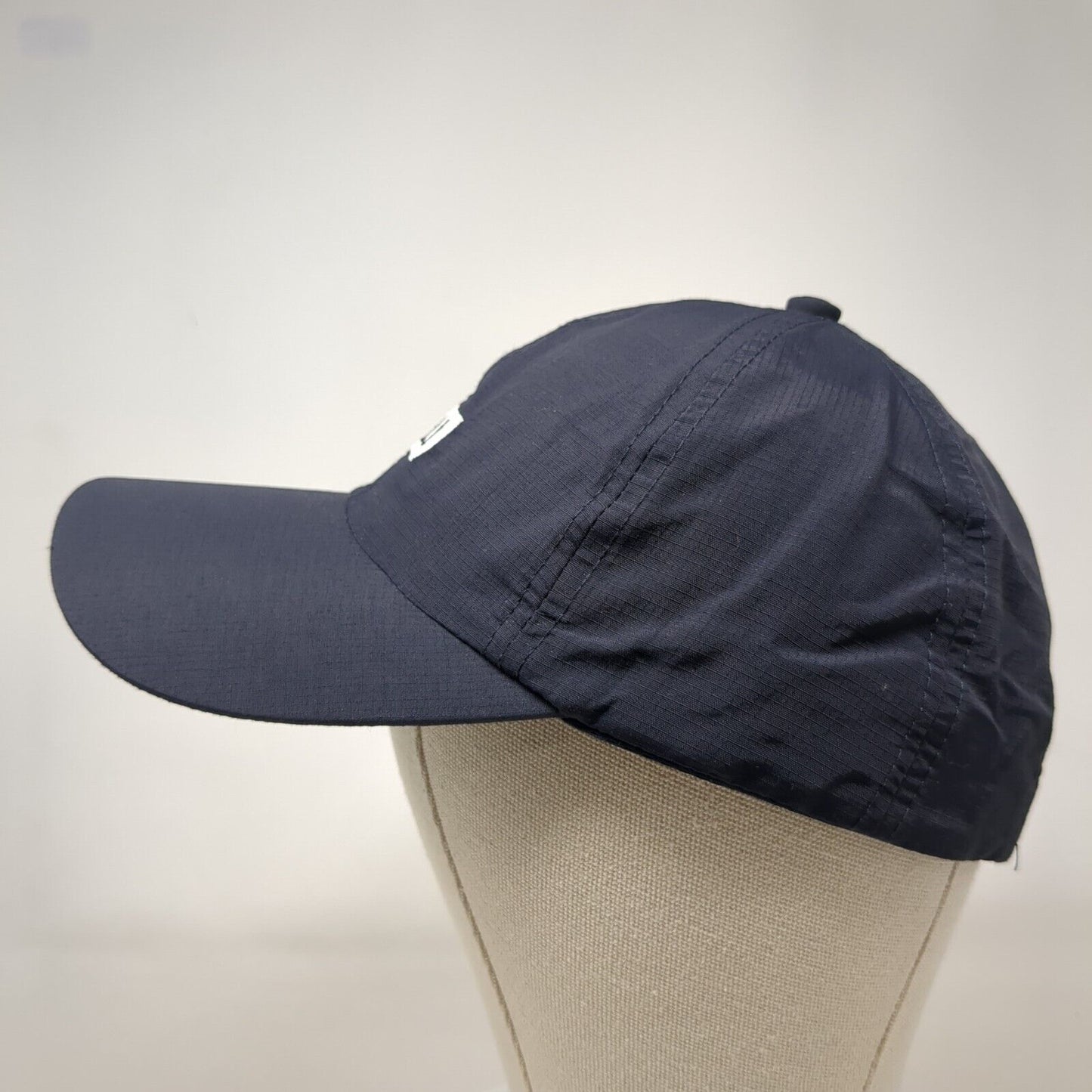 Barbell Strapback Hat Blue One Size Adjustable Embroidered 6 Panel
