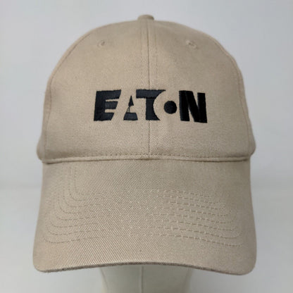 KC Men's Strapback Eaton Valvoline Hat Tan Size OSFA Embroidered Logo