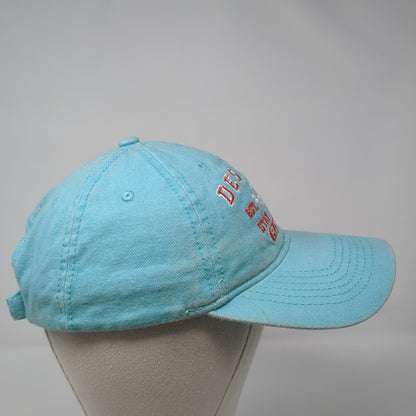 Destin Florida Stay Salty Strapback Hat Blue One Size Embroidered