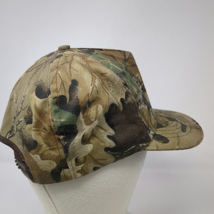 Alaska Oilfield System Services 5 Panel Brown Vintage Camo Made in USA Hat